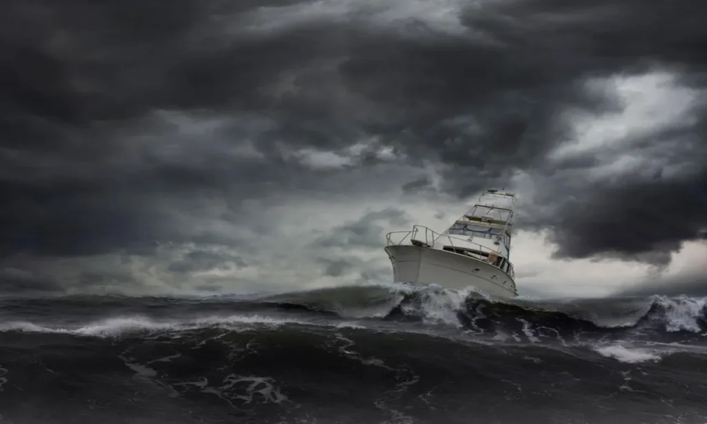 Hurricane damage boat insurance protecting boats against storm surge, hurricane winds, flooding, salvage costs, and major marine storm damage.